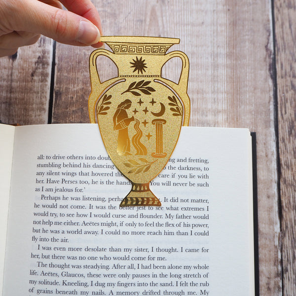 Greek Vase Brass Bookmark