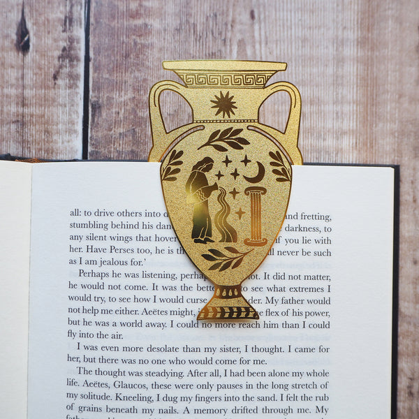 Greek Vase Brass Bookmark
