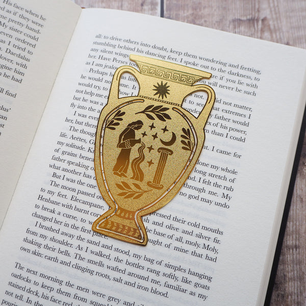 Greek Vase Brass Bookmark