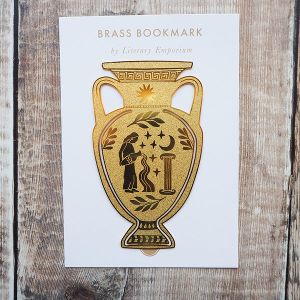 Greek Vase Brass Bookmark