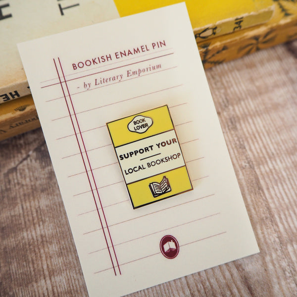 'Support Your Local Bookshop' Enamel Pin