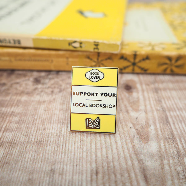 'Support Your Local Bookshop' Enamel Pin