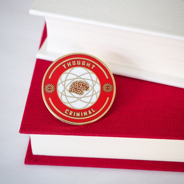 Thought Criminal Enamel Pin - Dystopian Collection