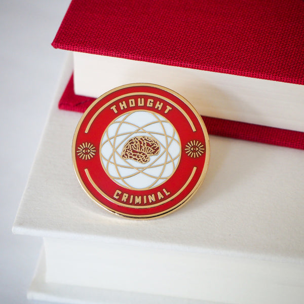 Thought Criminal Enamel Pin - Dystopian Collection