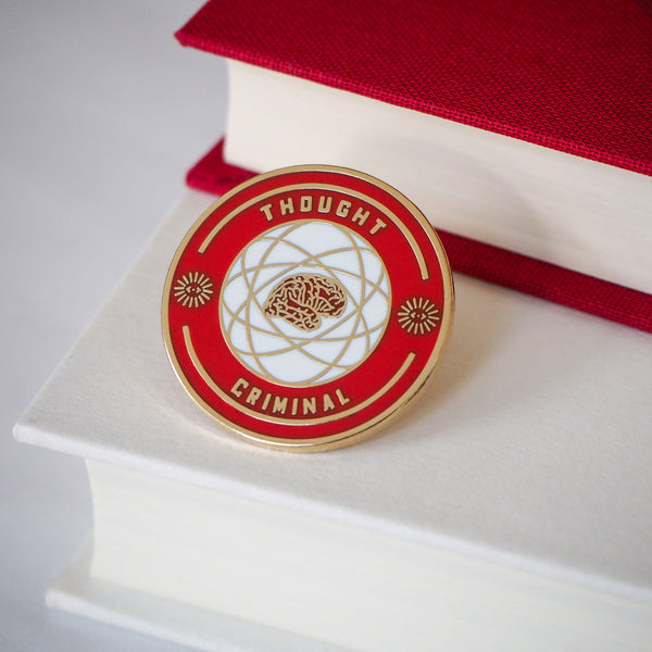 Thought Criminal Enamel Pin - Dystopian Collection