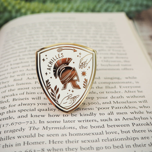 Achilles Enamel Pin - Greek Mythology Collection