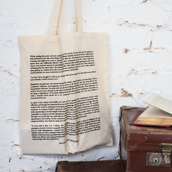 Pride And Prejudice Cotton Book Bag - Literary Emporium