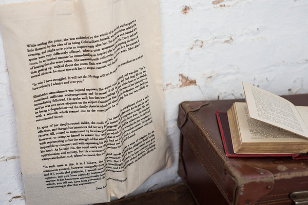 Pride And Prejudice Cotton Book Bag - Literary Emporium