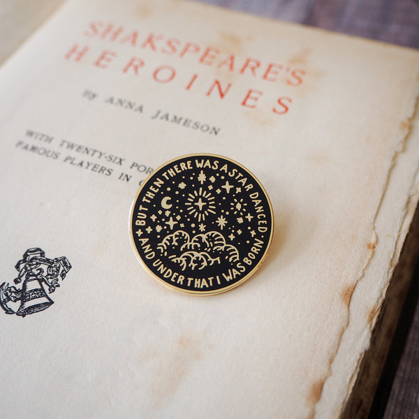 Beatrice Much Ado About Nothing Enamel Pin - Shakespeare's Heroines Collection