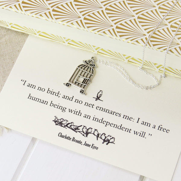Jane Eyre Birdcage Necklace - Literary Emporium