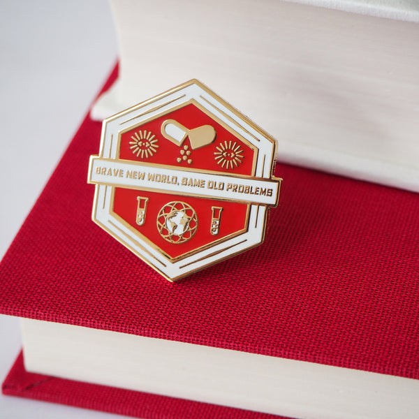 Brave New World Enamel Pin - Dystopian Collection