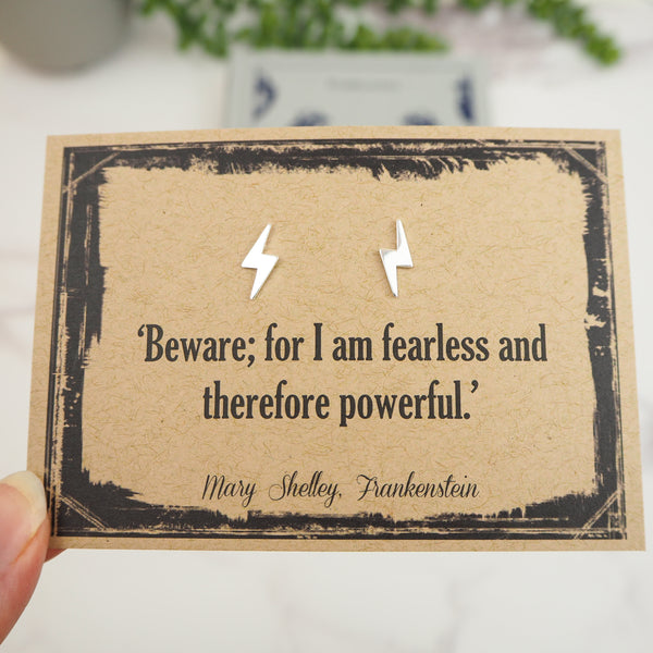 Frankenstein Lightning Bolt Earrings
