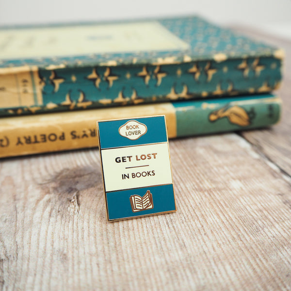 'Get Lost In Books' Enamel Pin