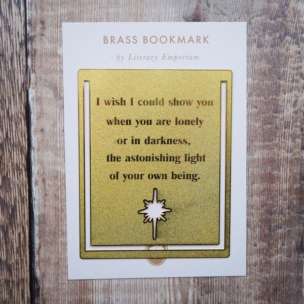 Hafiz of Shiraz Brass Bookmark