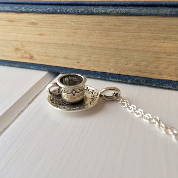 CS Lewis Teacup Necklace - Literary Emporium