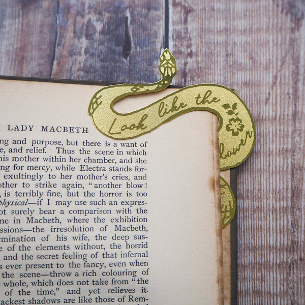 Lady Macbeth Brass Bookmark