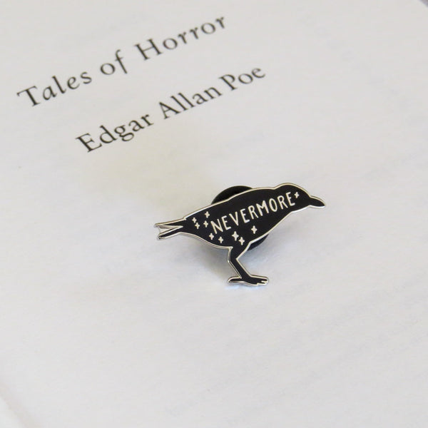 The Raven - Edgar Allan Poe Enamel Pin - Gothic Literature Collection
