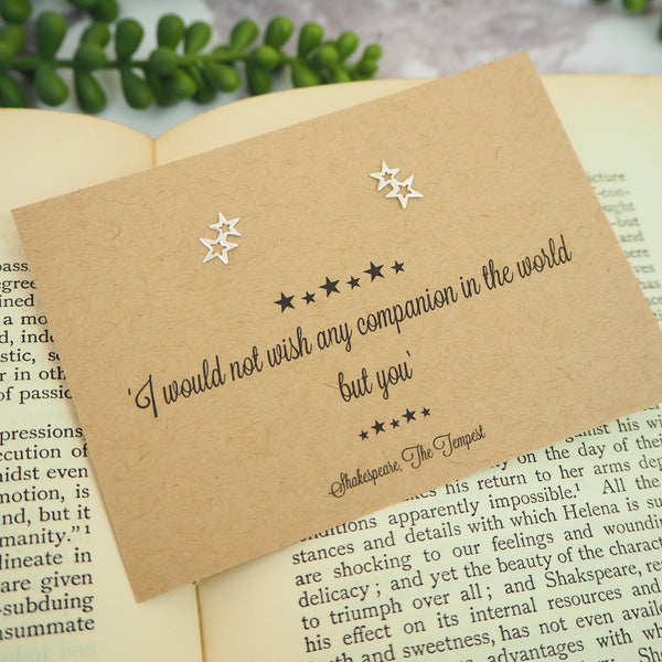 Shakespeare Star Earrings