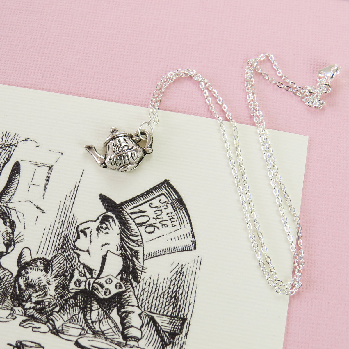 Alice In Wonderland Teapot Necklace - Literature Gift for Book Lover - Alice  in Wonderland Gift – Literaryemporiumwholesale