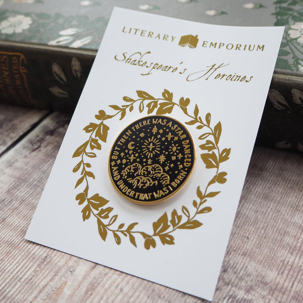 Beatrice Much Ado About Nothing Enamel Pin - Shakespeare's Heroines Collection
