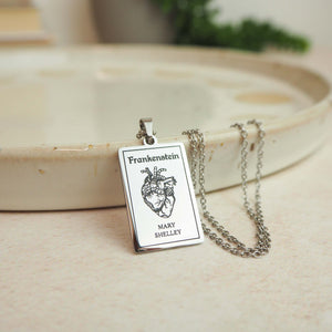 Frankenstein Book Necklace