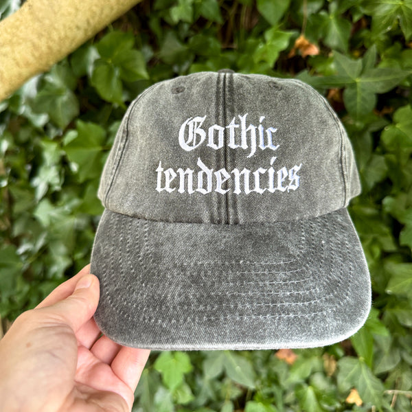 Gothic Tendencies Embroidered Hat – Vintage Black
