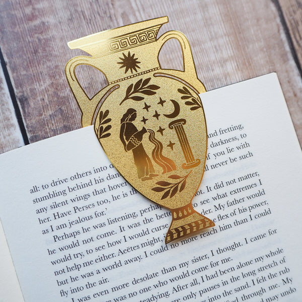 Greek Vase Brass Bookmark