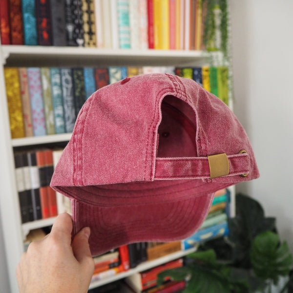 ‘Hell Is Empty’ Embroidered Hat – Vintage Burgundy Cap