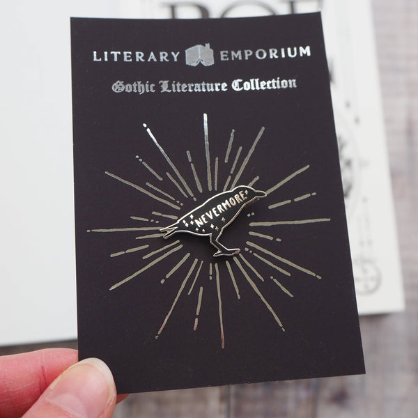 The Raven - Edgar Allan Poe Enamel Pin - Gothic Literature Collection