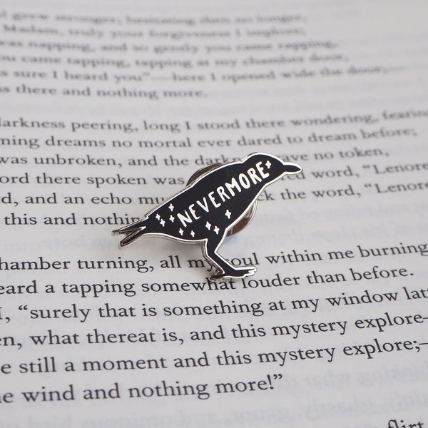 The Raven - Edgar Allan Poe Enamel Pin - Gothic Literature Collection