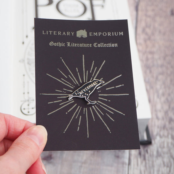 The Raven - Edgar Allan Poe Enamel Pin - Gothic Literature Collection