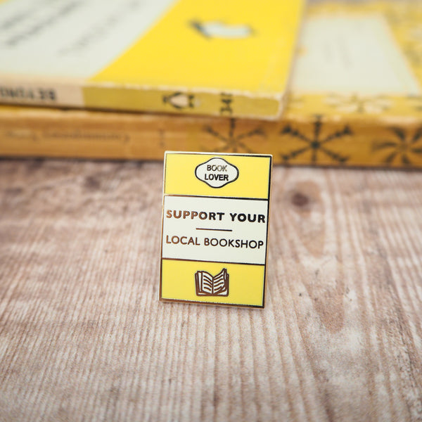 'Support Your Local Bookshop' Enamel Pin