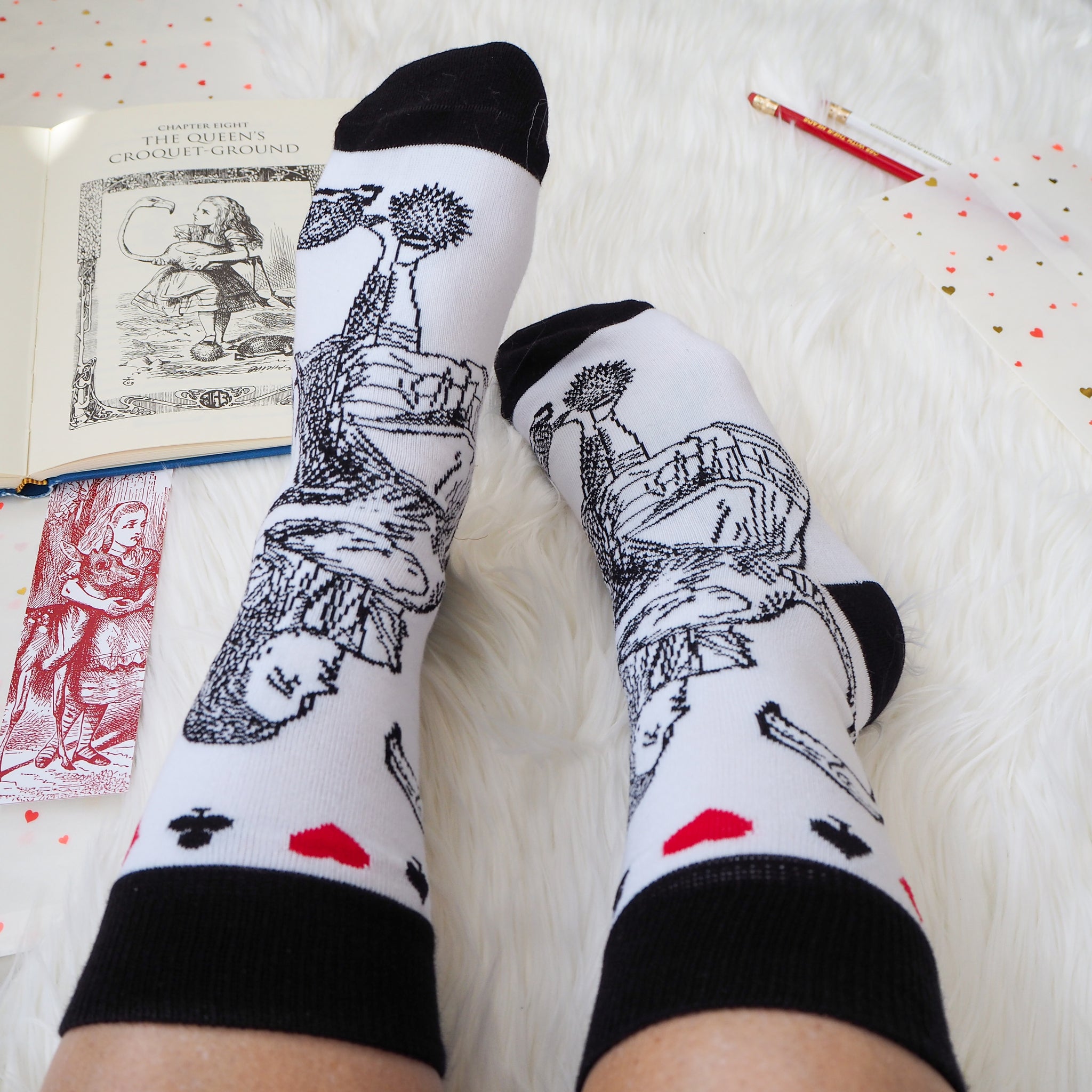 Alice in Wonderland Socks