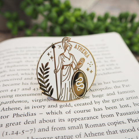 Athena Enamel Pin - Greek Mythology Collection