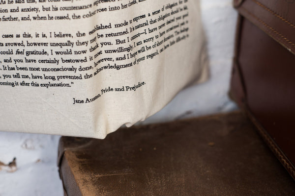 Pride And Prejudice Cotton Book Bag - Literary Emporium 