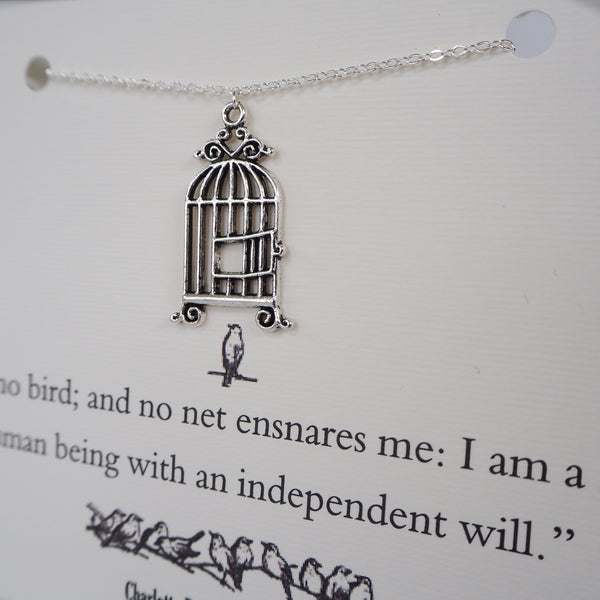 Jane Eyre Birdcage Necklace