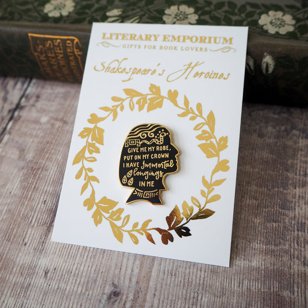 Cleopatra Enamel Pin - Shakespeare's Heroines Collection
