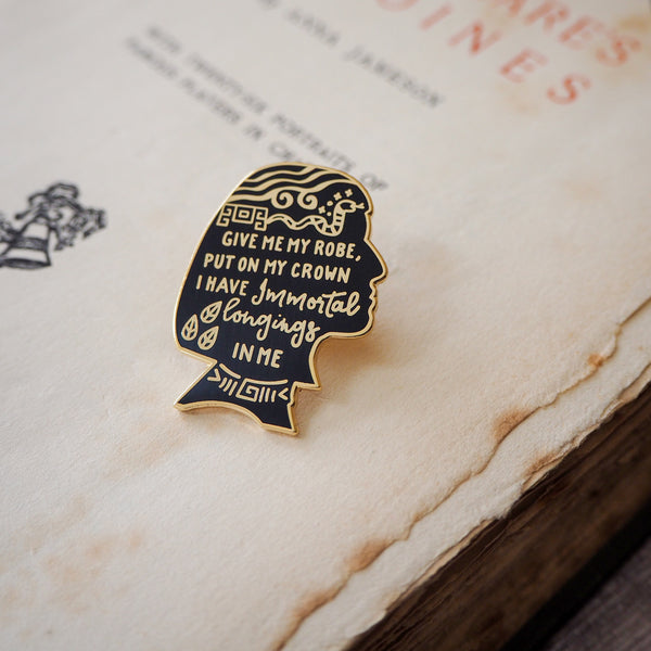 Cleopatra Enamel Pin - Shakespeare's Heroines Collection