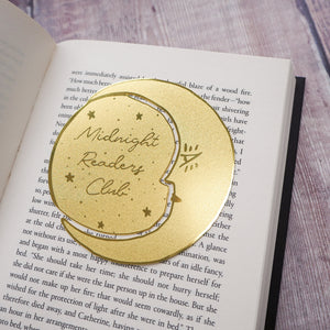 Midnight Readers Club Brass Bookmark
