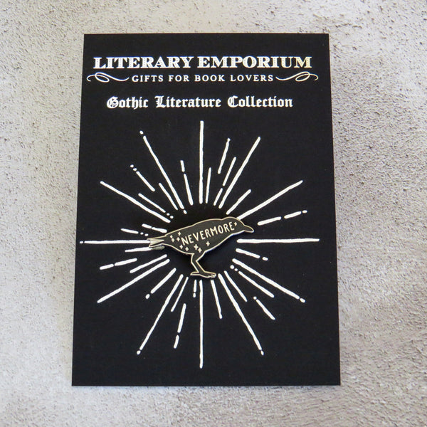 The Raven - Edgar Allan Poe Enamel Pin - Gothic Literature Collection