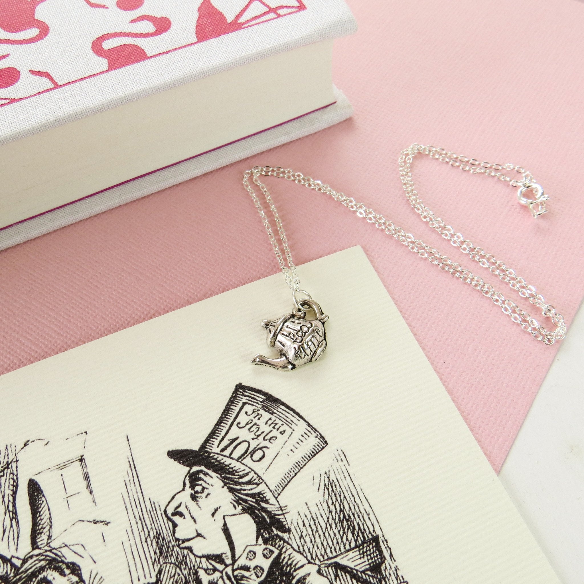 Alice In Wonderland Teapot Necklace - Literary Emporium 