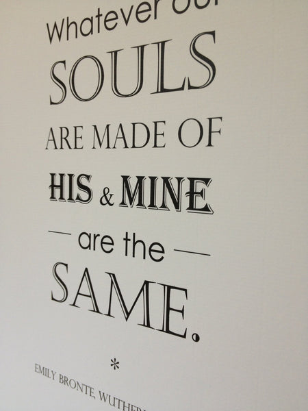 Wuthering Heights Quote Print